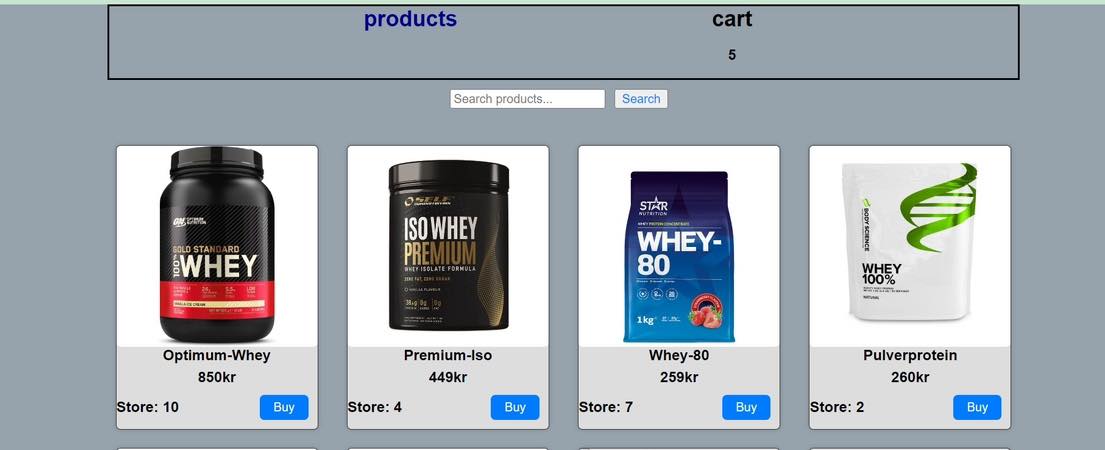 Web Shop Screenshot